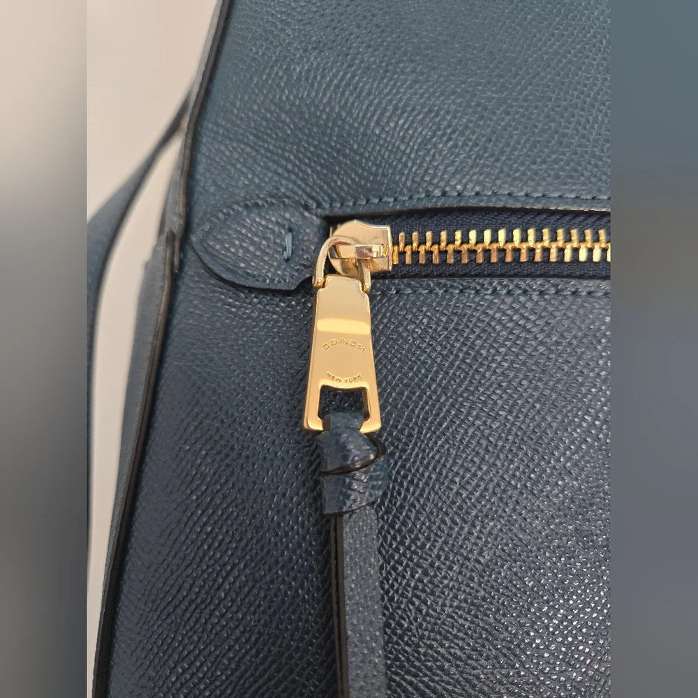 Coach "Jordyn"  Leather Backpack - Peacock Color - Picture 4 of 15